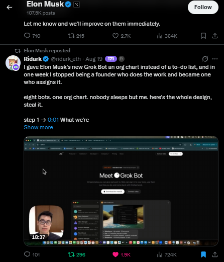 ridark_eth's tweet photo. Here's the proof that Ilon reposted me, I went to work on the project and there will be a post soon https://t.co/vQXOnpL2Le