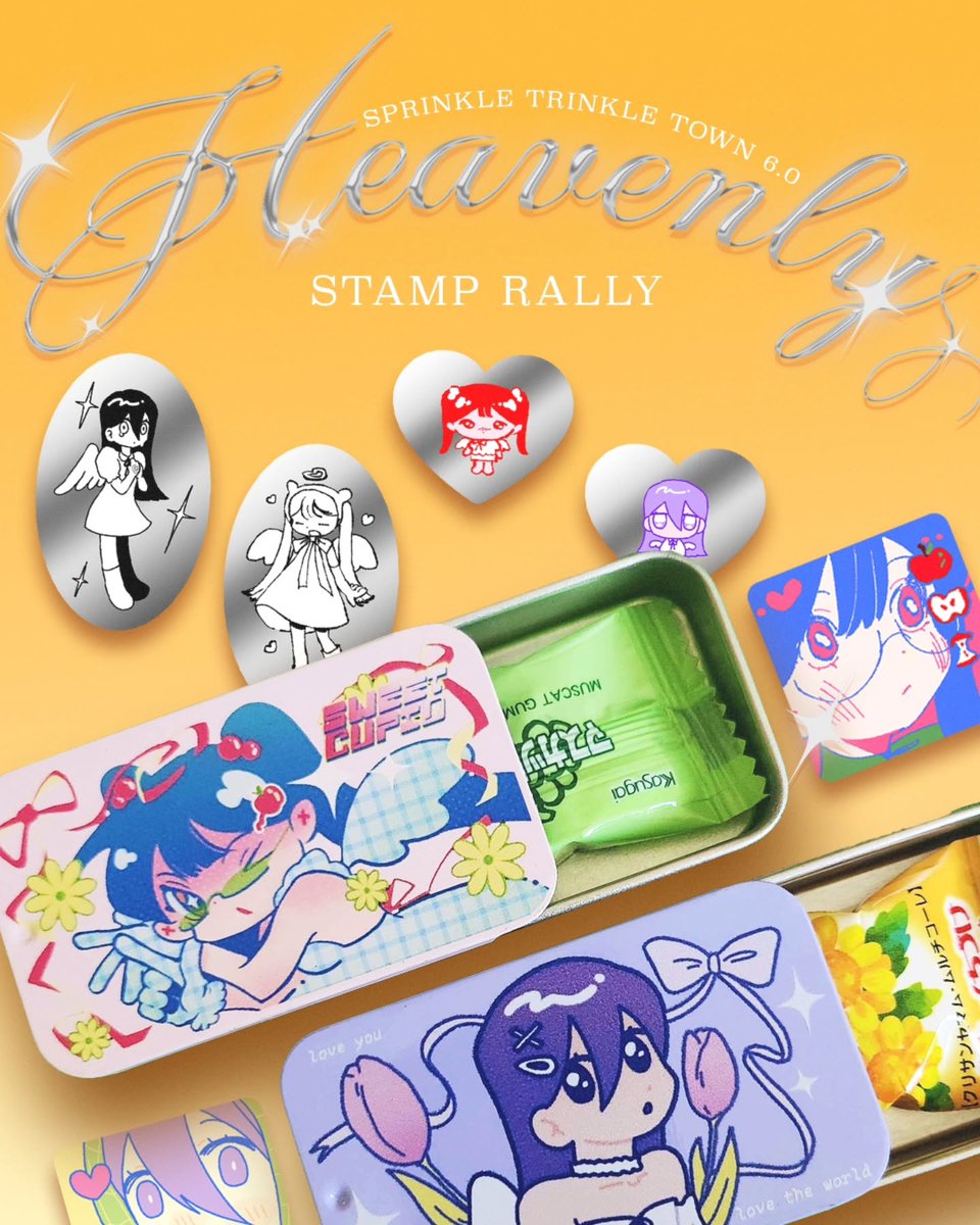 GracielaIvmweb's tweet photo. surprise little stamp rally me and my lovely girlfriend @soresoar pulled together 🤍 (a little last min heh heh...) we will have limited prize packs this weekend at @sprinkletrinkletown !!

see you there &amp; hope u can enjoyyyy •°☆… https://t.co/VOCEpzTnYK