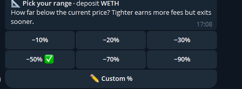 GuarEmperor's tweet photo. I think you need read this for 

how to play LP on robinhood/EVM

https://t.co/4eGqzBVJGc

im using this bot and use new wallet not export PK main wallet and you can use best strategy for LP

this my strategy (example)

1. Find pair USDG,WETH or ETH like
vlad/eth or vlad/usdg
2. For fee pool up2u im still use 1% or 5% 
3. Im use weth,usdg or eth only 
4. For range still good -30% or -50% for degen 10% - 20% 
5. Amount eth and done lp

for see you positions LP

- https://t.co/SkGxp2Rlsy
- https://t.co/nOr1axG6SU
- @lpzenith 
- @Rabby_io 
- https://t.co/xNoS6lpJBw

you can read more on my qrt post for guide