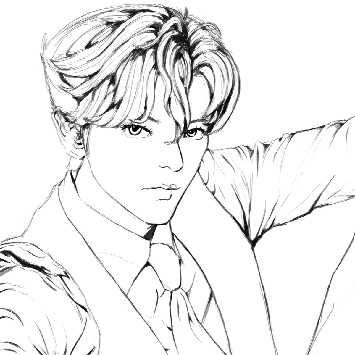 mayii_jpg's tweet photo. urgently open komis line art sketch begini juga yah start from 70k (kalo mau skeb start 50k) huhu desperately pengen cepetan lunas tanggungan vetnya https://t.co/CPNAAAqouJ