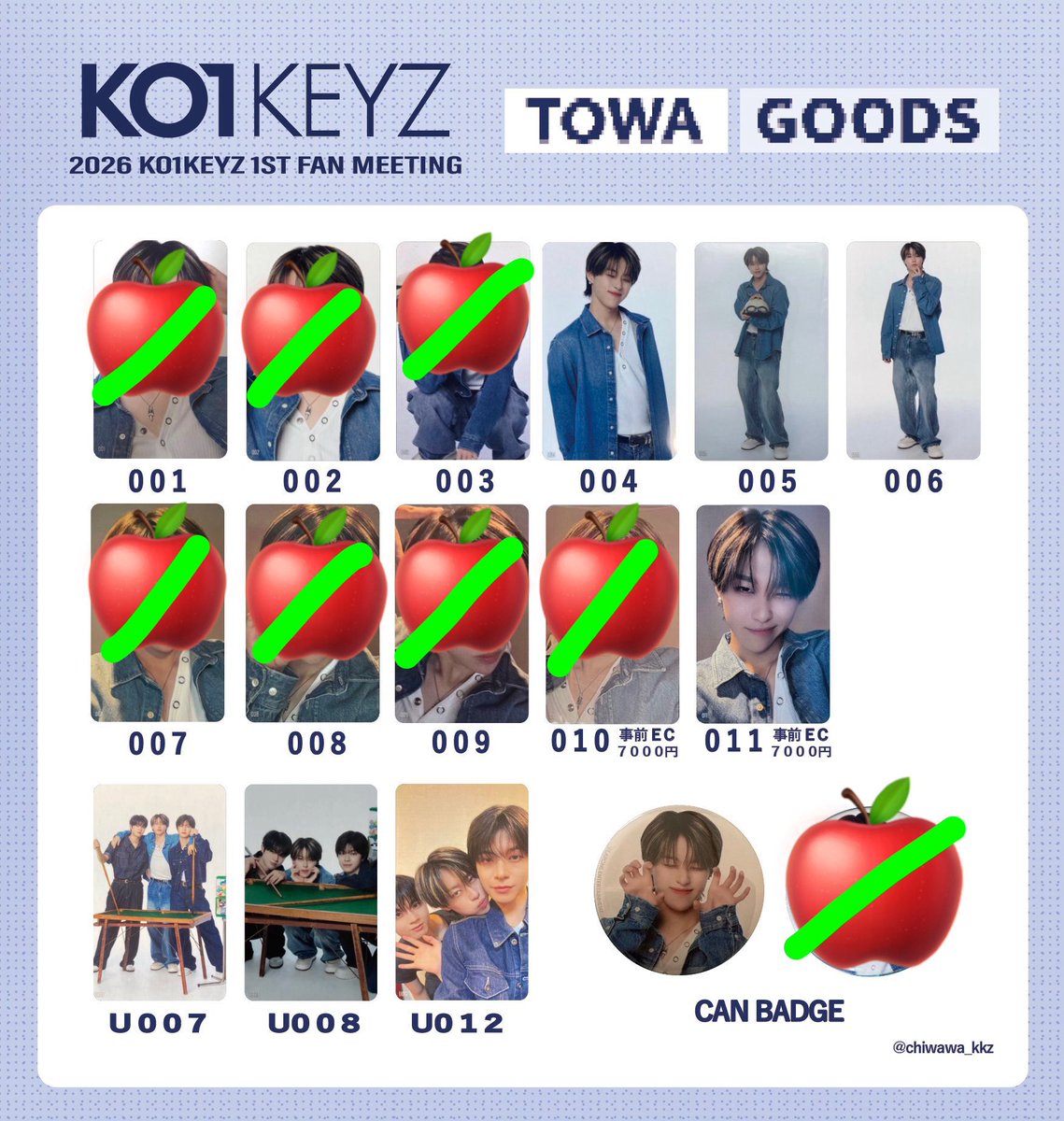 6to_17's tweet photo. KO1KEYZ ファンミグッズ交換
【求】
濱田🍎
画像のもの
ネームプレート

顔アクキー 柳谷、シヨン

【譲】
画像のもの
加藤🍀柳谷⚾️小野🏃‍♂️照井🌟飯塚⚽️杉山🐲
シンヘン🥔シヨン⚡️矢田🍰後藤🎀安部🚀

都内・埼玉手渡し希望です。
お気軽にお声掛けください。

 #KO1KEYZ交換 https://t.co/4YPZywQerA