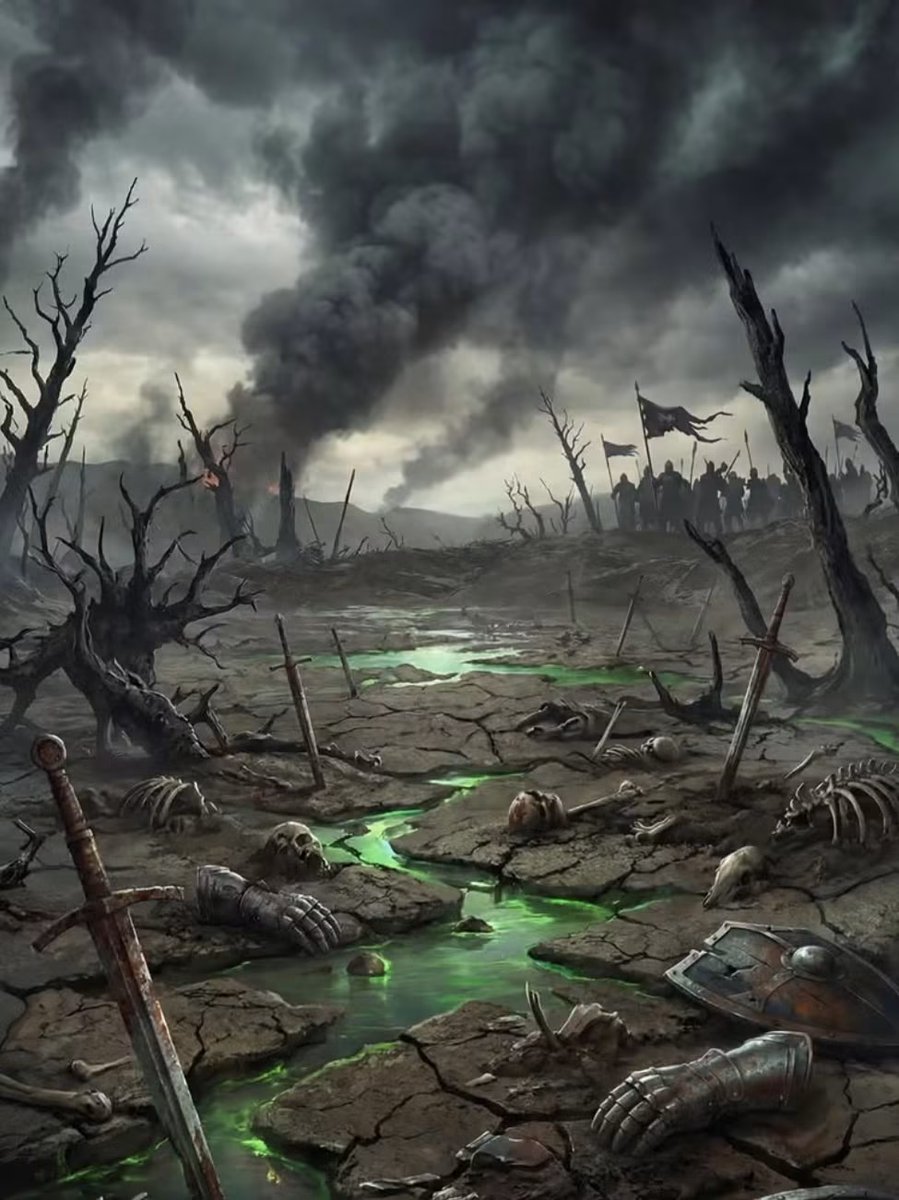 DominionRPG_COM's tweet photo. ☠️ SOME BATTLES LEAVE MORE THAN SCARS.
The ground is poisoned. The fallen remain. And somewhere beyond the smoke, another army is coming. ⚔️
🔥 https://t.co/nH6wCCbGYT
#DominionRPG #RPG #DarkFantasy #FantasyGaming https://t.co/FsdrYSwbR4