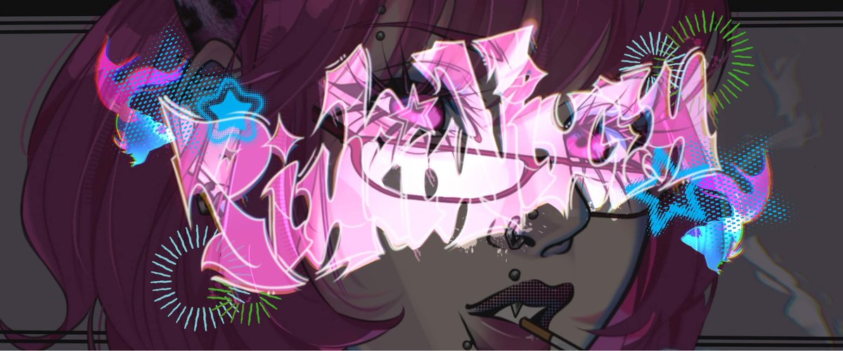 Elgr6v's tweet photo. Hey, I'm Pinkin Vixen or simply Vixen works! Still fresh to the scene, I enjoy all things creative, but my main medium is digital. I do typography designs, characterisations, and fanart. Would love to go around and get to know some names 🩷🎀

#digitalart #artmoots #newartist https://t.co/x8XpbZW3Jf
