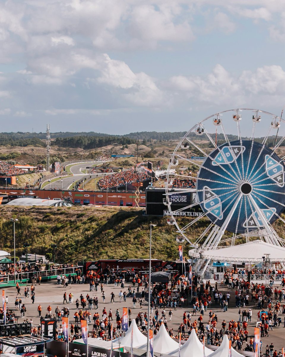 TravelTomorrowX's tweet photo. A final lap to remember, Zandvoort 🏁🎡🇳🇱
📍 Zandvoort, Netherlands 
📸 Visit Zandvoort 
#f1 #Zandvoort #Netherlands #Formula1 #ferriswheel #destination #travel #sports #tourism https://t.co/dKaptbDU9F