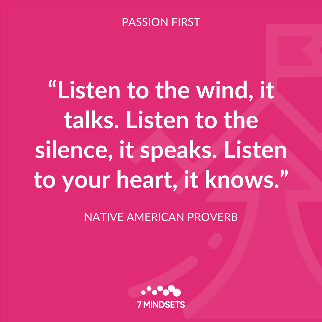 7Mindsets's tweet photo. "Listen to the wind, it talks. Listen to the silence, it speaks. Listen to your heart, it knows." - NATIVE AMERICAN PROVERB #7Mindsets #QOTD #MorningMindset #PassionFirst🥇 https://t.co/HhFok79hAp