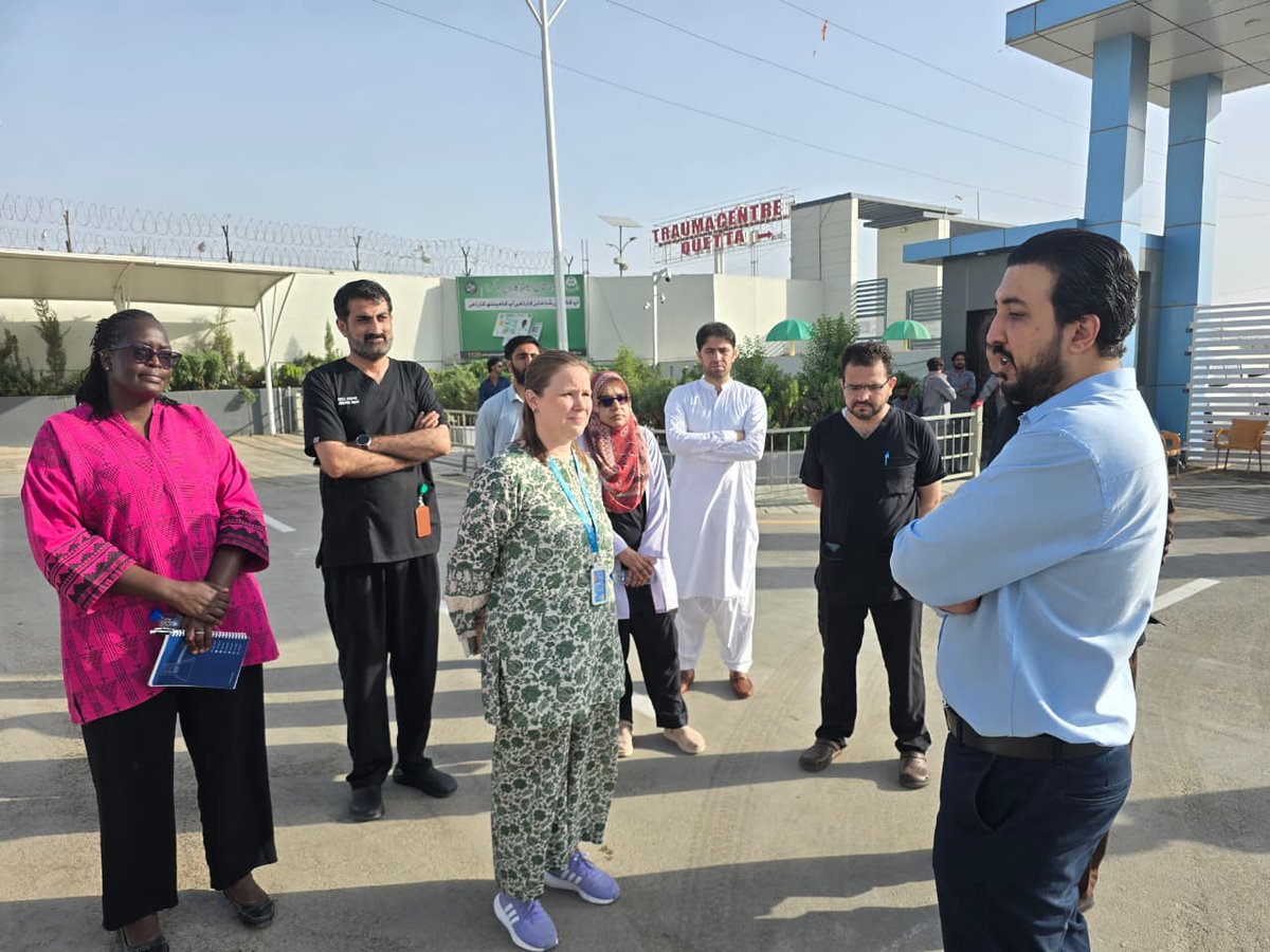 UNOPS_Pakistan's tweet photo. During a visit to Balochistan, the
@UNOPS team met with the Hon. Secretary,
@healthdeptbal Balochistan, to discuss health financing, and visited the newly established Shaheed Mohtarma Benazir Bhutto Trauma and Emergency Center on Spinny Road, Quetta
#PracticalSolutions https://t.co/8C1p83RXRM