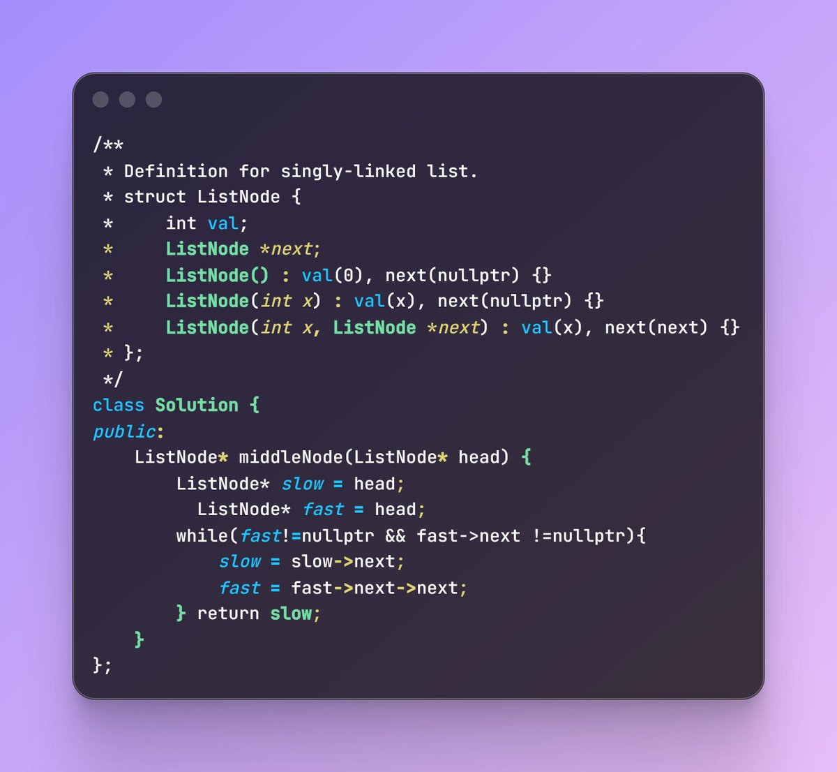 jvardaan_'s tweet photo. Back at it. Day 1/100 of my #100DaysOfDSA challenge.
Today’s problem: Finding the middle of a linked list using the Slow & Fast Pointer approach.
One step at a time, one problem at a time.
Let’s stay consistent this time. 💪
#DSA #CPlusPlus #LinkedList #100DaysOfCode https://t.co/JnvXVfSkeH
