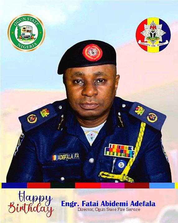 OG_FireService's tweet photo. HAPPY BIRTHDAY TO A DISTINGUISHED LEADER, MENTOR AND PUBLIC SERVANT PAR EXCELLENCE

On behalf of the Management Team, Officers and Men of the Ogun State Fire Service, we warmly celebrate you today and honour your remarkable life of service, leadership and dedication sir. https://t.co/tIoM3ELMGZ