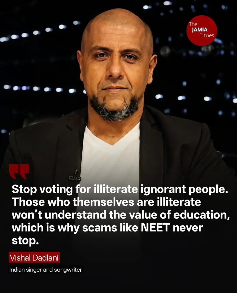 Gabbar0099's tweet photo. Absolutely true 💯 

Vishal Dadlani 🔥 https://t.co/7RbLvJV4my