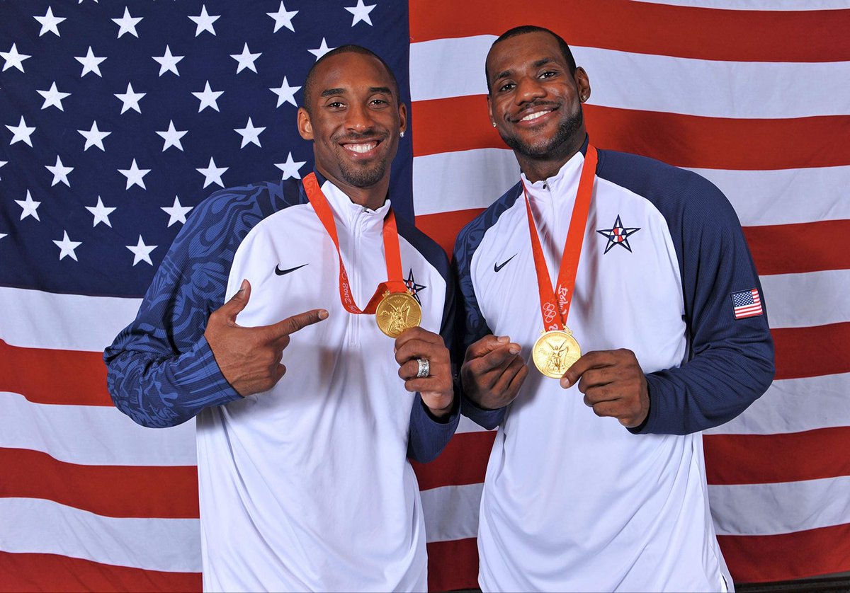 timelesssports_'s tweet photo. 8/24/2008.

Kobe and LeBron. USA Gold. What a time. 🇺🇸🥇 https://t.co/N5IJ8WKdng