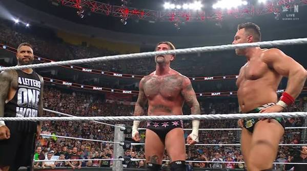 RIZIN_WC2's tweet photo. But I see three assholes out there and I see two good friends standing next to me in this ring. So let's settle this once and for all.

NEXT SHOW, 6 MAN TAG TEAM MATCH. US THREE VS YOU THREE. https://t.co/ptpciRpOg2