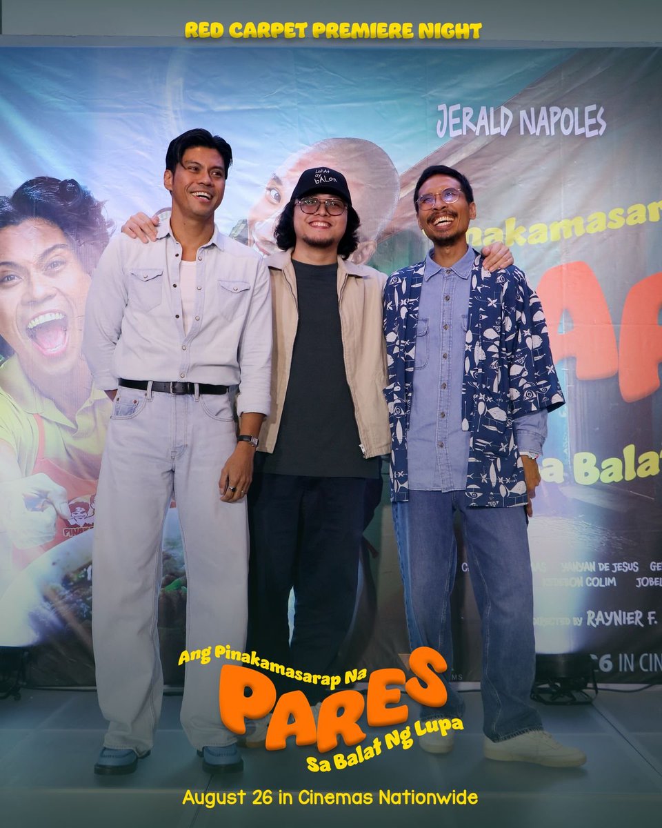 VIVA_Films's tweet photo. LOOK: #AngPinakamasarapNaPares Red Carpet Premiere Night here at SM Megamall!
Donโt miss the pinaka-SABAW MOVIE of the moment this ๐๐จ๐๐จ๐ฆ๐ง ๐ฎ๐ฒ In Cinemas Nationwide!
A film by Raynier F. Brizuela.
Starring #JeraldNapoles and #PepeHerrera
#ParesMovie #ParesPremiereNight https://t.co/VTWLrl0uHn
