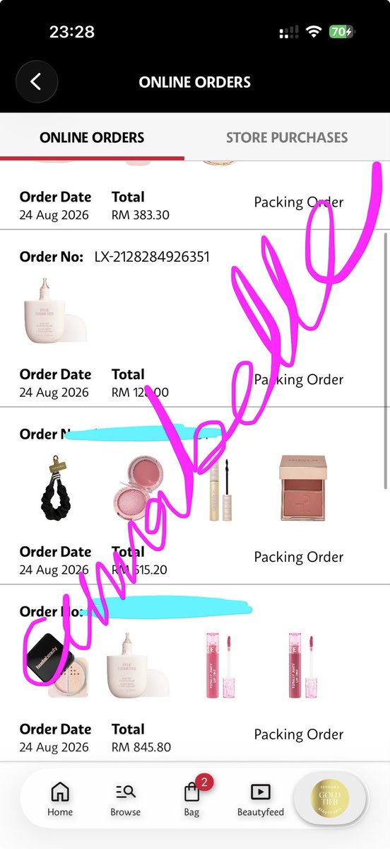 frostysidess's tweet photo. Checkout done 💛 Anyone wants to grab anything dari Sephora sale boleh contact I, no SC ya 

https://t.co/Zb7V1UyCov https://t.co/HnglwBf0xB