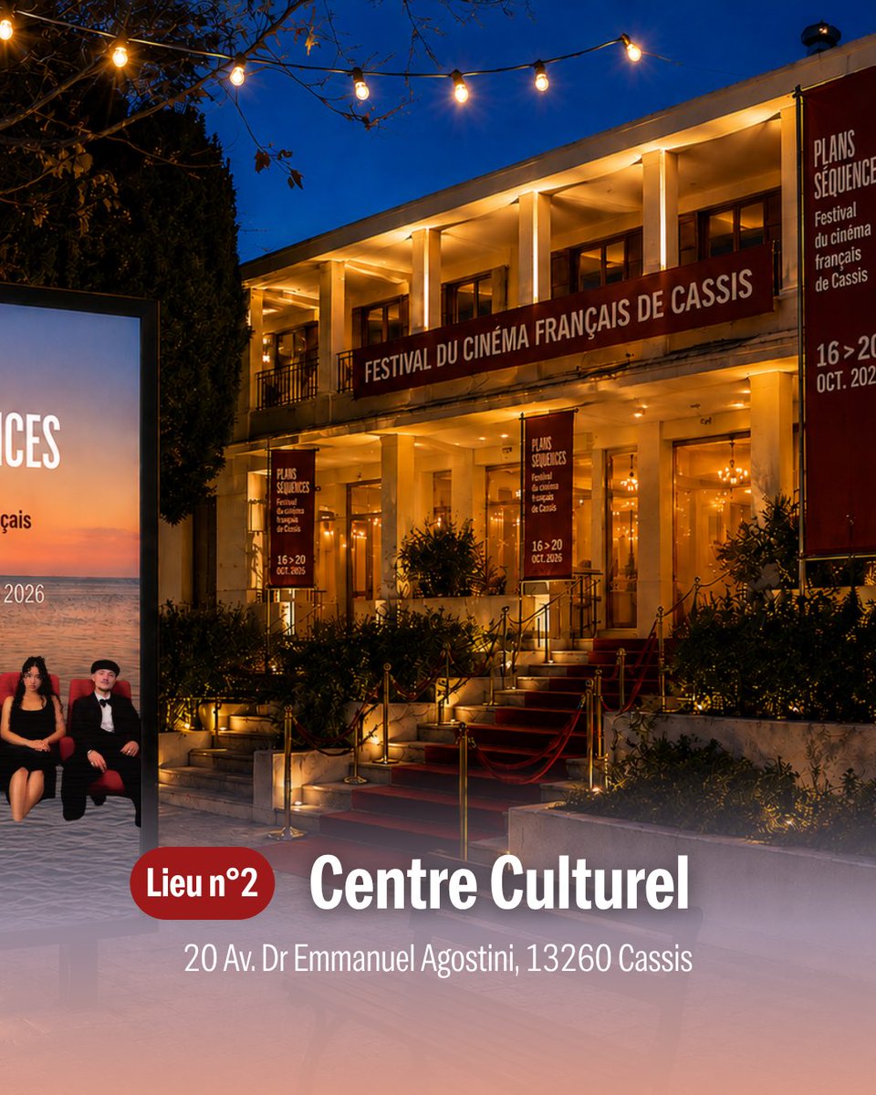 festivalcassis's tweet photo. [ Lieux de rendez-vous 📍] du Festival du Cinéma Français de Cassis. #PlansSéquences

Nous vous donnons rendez-vous du 16 au 20 octobre : 
• À l’Oustau Calendal 
• Et au Centre Culturel de #Cassis 

Pour les projections et des masterclass exceptionnelles ✨ 

#FestivaldeCassis https://t.co/WveyfKZZfz
