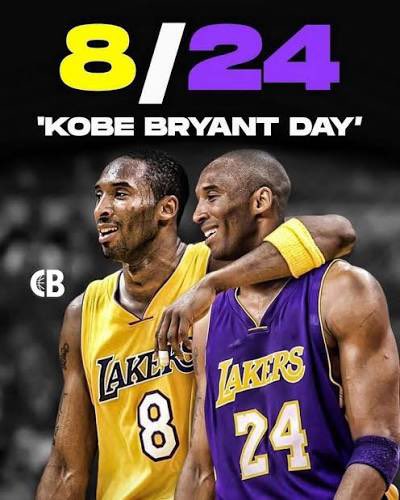 MrJasonRobinson's tweet photo. Happy 8/24 Day!! 💜 💛! 🐍 
#RIPKobe https://t.co/U7owbnZtOZ