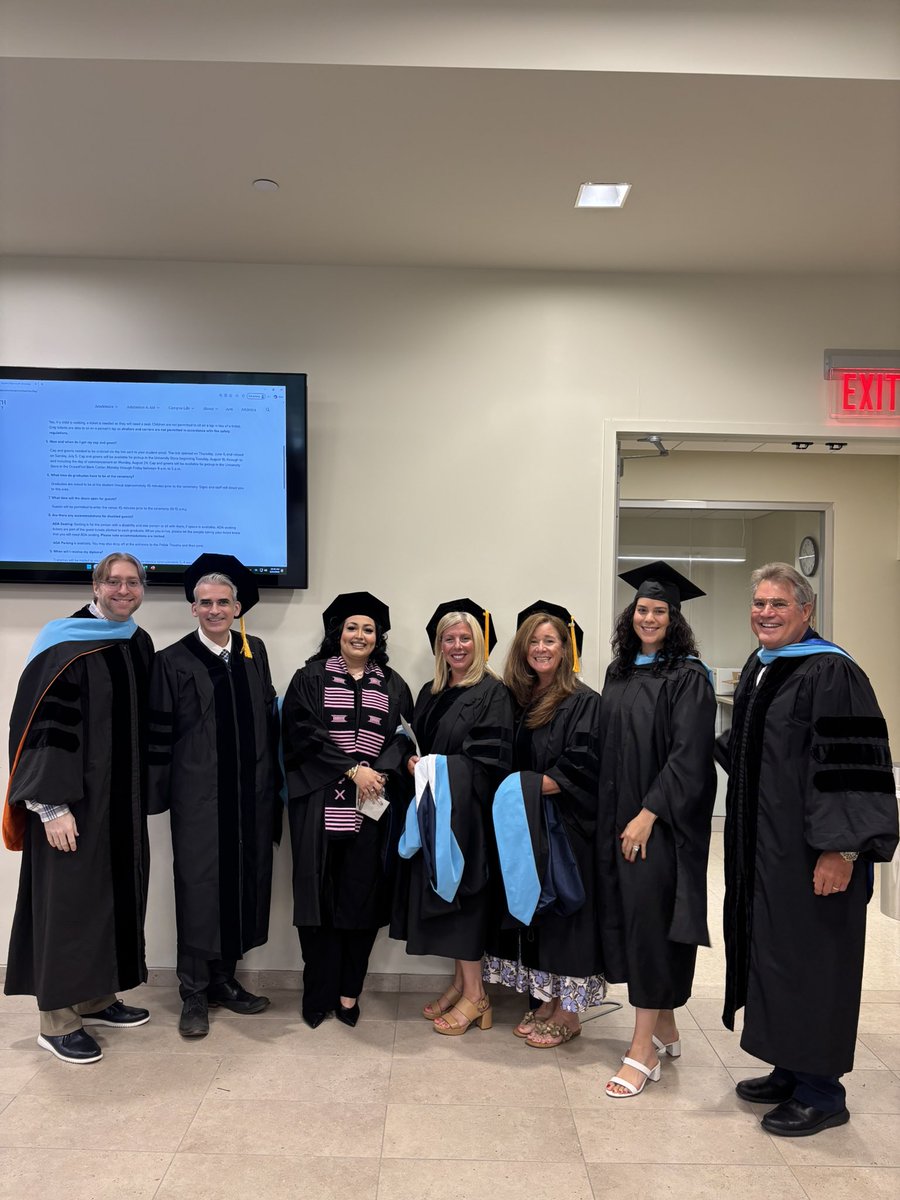 DrGeorge_MU's tweet photo. Graduation Day @monmouthu @monmouth_soe #MUSOE @MUSOEleadership #MUEdD #FlyHawks #HawksFlyTogether https://t.co/HfBKQ1682P