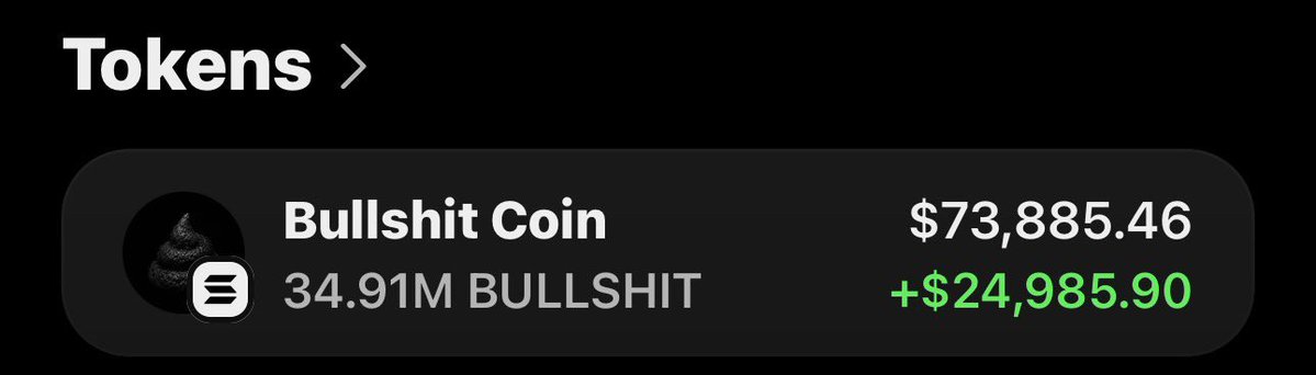 sol_Wbuilder's tweet photo. $BULLSHIT is making serious waves, printing massive gains for the Alpha TG fam 🚀🏆📊

If you’re in my TG, your copy trade could’ve caught the same move. 💰🔥

Another Alpha play delivering big. 📈🏆

CA: zj1jpp7QMveWHLs61vL9KMZf254KvW7j4AAmBF8ry2k https://t.co/3IVABQYjCd