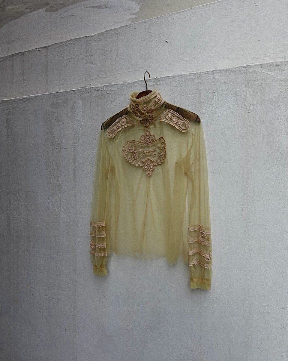 yazzxv's tweet photo. givenchy victorian lace sheer blouse https://t.co/EIZRneaqoe