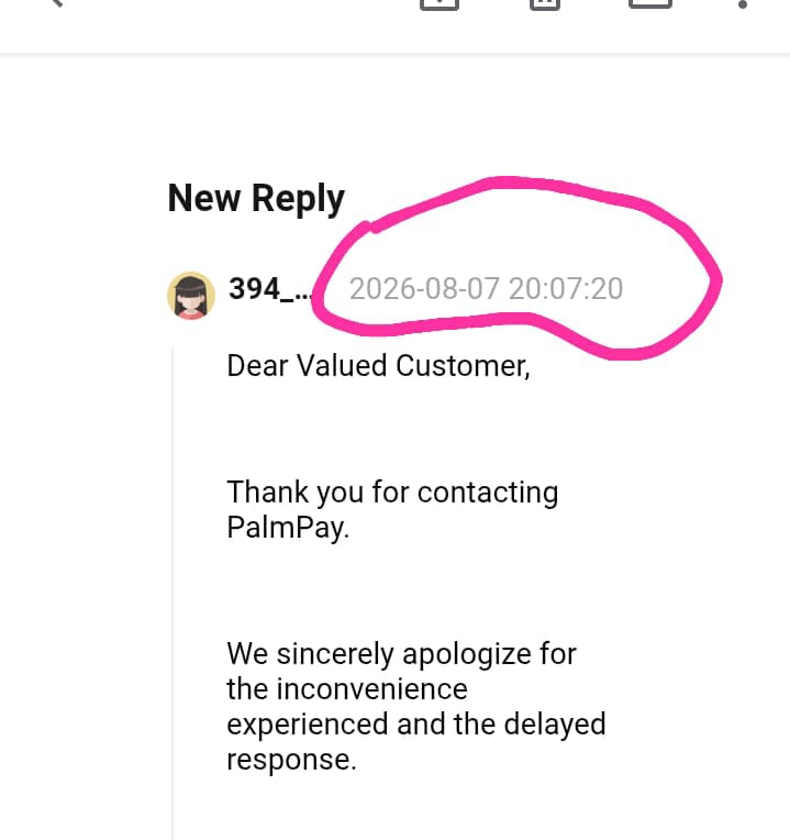 orimolusimedia4's tweet photo. @palmpay_ng Can you all see the same format they reply every day what are they escalate i went to the office they requested for news paper i go get it and bvn slip to even change the phone they did nothing. https://t.co/bCrxHC6qBW