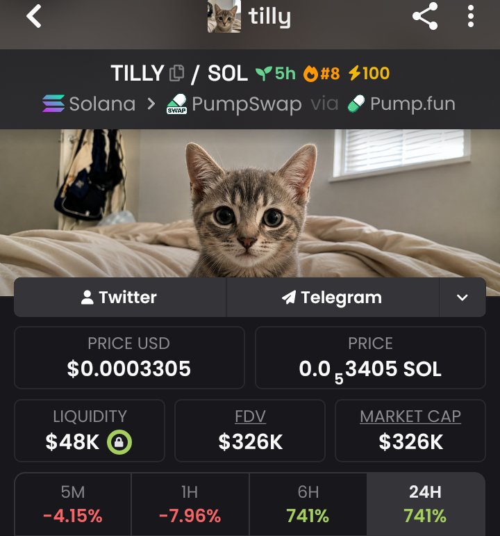Pretty_07014's tweet photo. Aped $tilly 👀 https://t.co/iqGT18Z0oZ