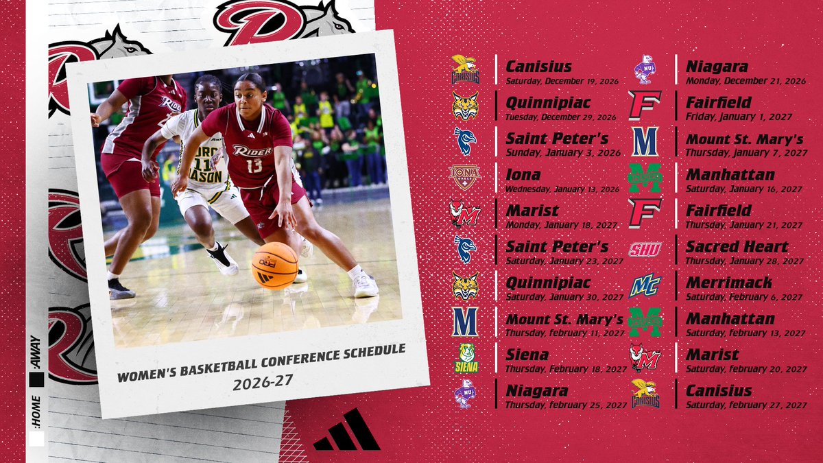 RiderWBB's tweet photo. The 2026-27 Women's Basketball Metro Conference Schedule is out!!!

#GoBroncs #MetroHoops https://t.co/EVR7ZE5BWC