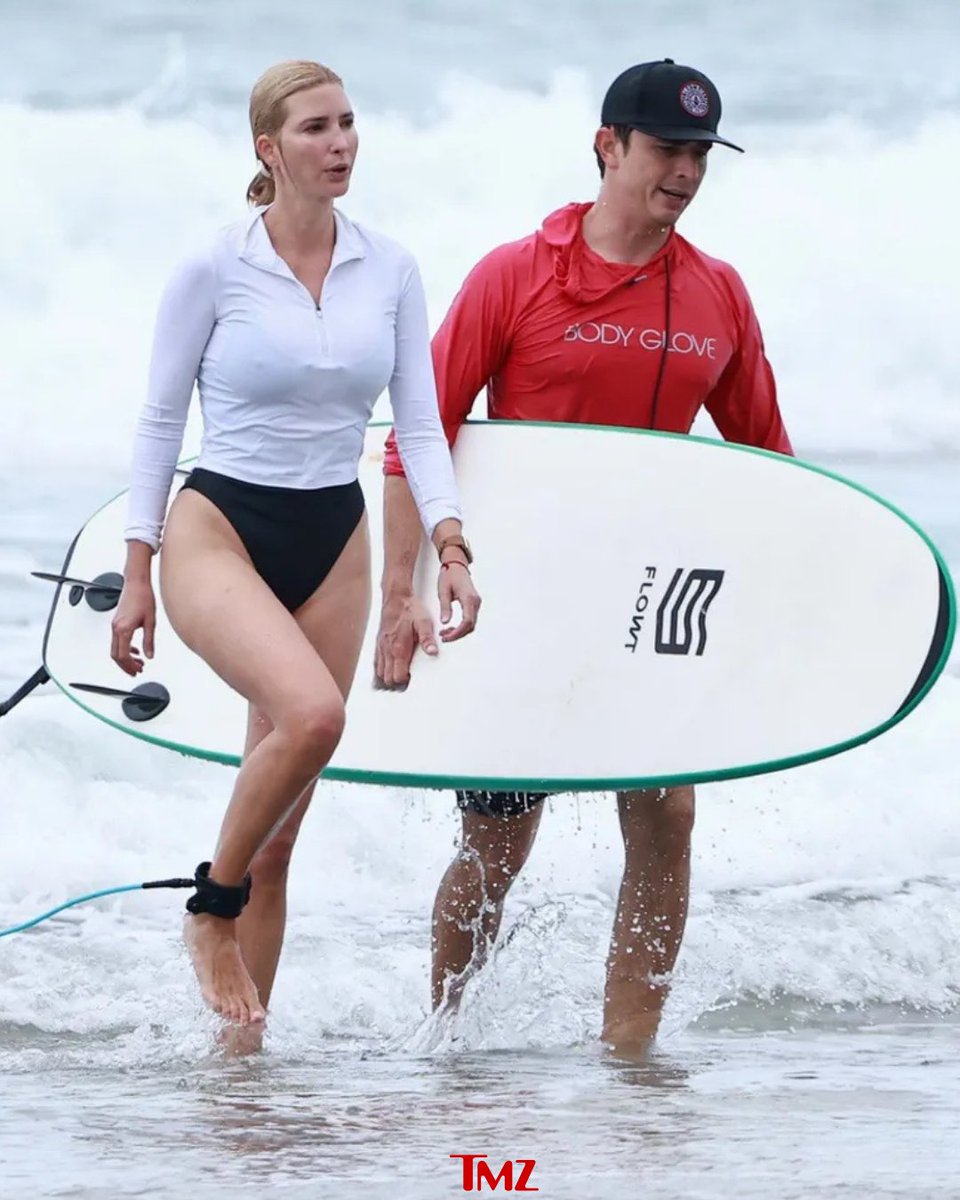 TMZ's tweet photo. 🌊 Ivanka Trump shows off surf skills during Costa Rica getaway.

📸: Backgrid https://t.co/Z5q1HhzzLh