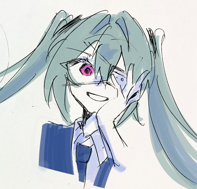 P_c3__01's tweet photo. 毎日初音ミク書いて成長のっける【302日目】
rkgk 厨二病ミクさん　#初音ミク https://t.co/PlsqNIzoL1