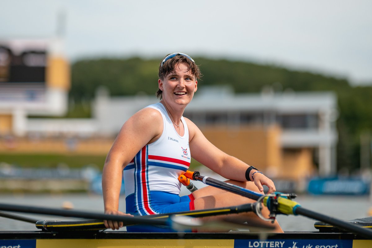 TeamGB's tweet photo. “There is no better place to be." 🙌

Finnola Stratton has gone from a farm in Somerset to the World Rowing Championships alongside Olympic gold medallists.

Read more here: https://t.co/AfC18g46jg

📸 British Rowing/Benedict Tufnell https://t.co/gzKEOsBgpp