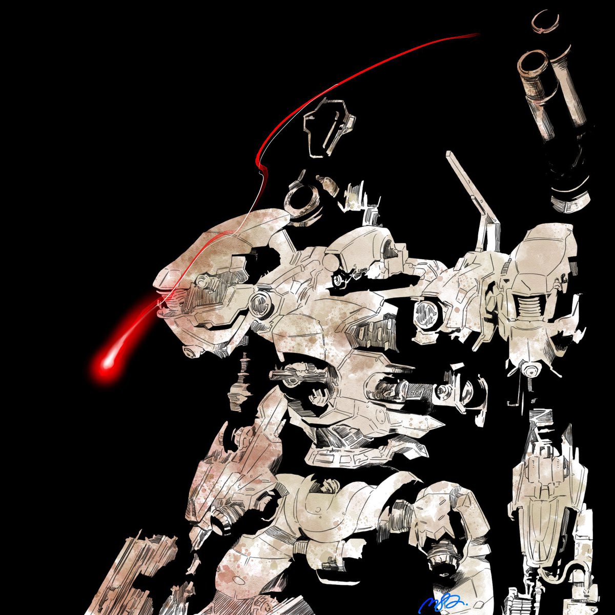 M82S1's tweet photo. AC6、3周年おめでとう🎊

「火を点けろ、燃え残った全てに」 https://t.co/MO8a5PVWg4