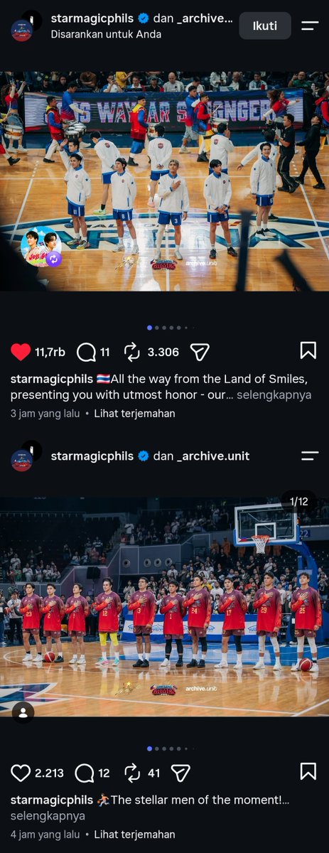 SyskaP26646's tweet photo. Mereka memang kalah angka, tetapi mereka menang dalam banyak hal. Salah satunya menang dalam dukungan fans yang full 

TEAM GMMTV ASG2026

#StarMagicxGMMTV
#StarMagicAllStarGames2026
#JossWayar #JossGawin #GawinCaskey https://t.co/T3Co94OPlu