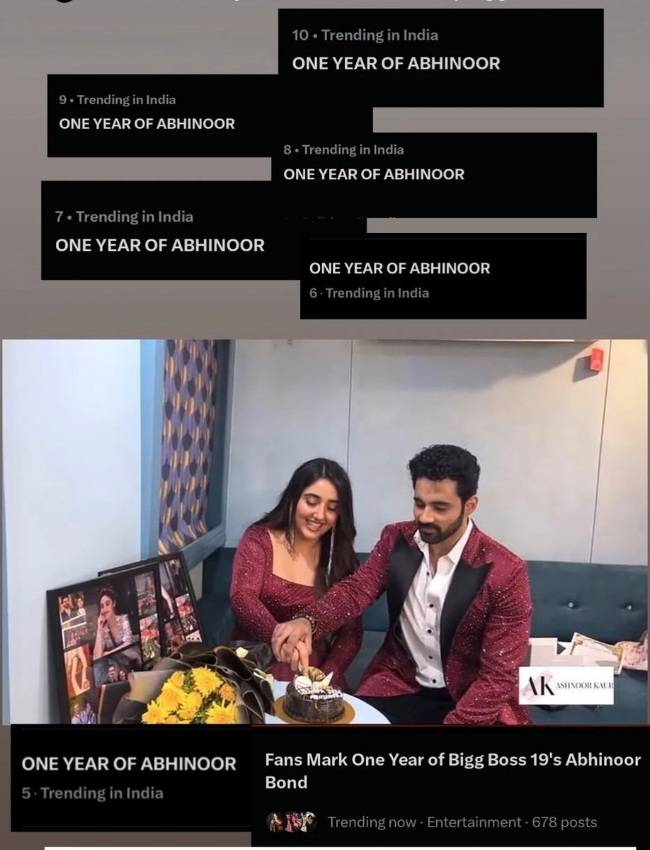 shek_noorie's tweet photo. Thank you guys for participating ♥️ we did so well, appreciate yourself 🥹🤏 
Cute fd did the best trend🥰✨️ 

It's not ended, lets keep celebrating the timeline 🥂 cheers to us 🫂
 
@Humarabajaj6 @ashnoorofficial ❤️

ONE YEAR OF ABHINOOR 
#abhinoor #Abhishekbajaj #Ashnoorkaur https://t.co/rpXOST28SY