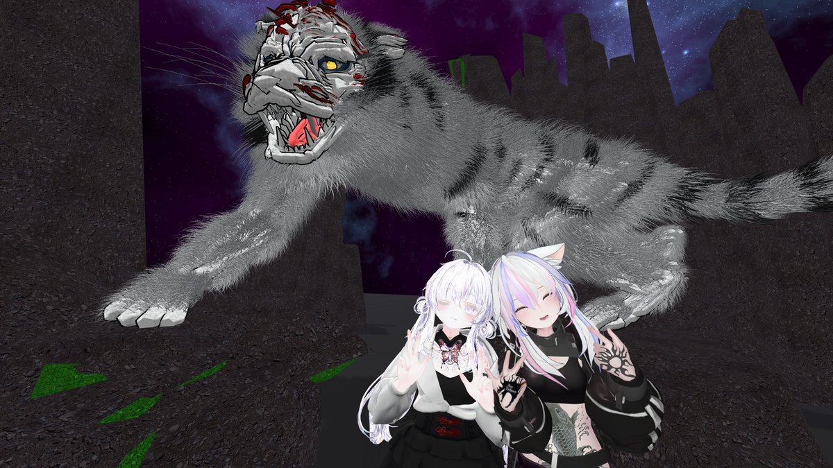 katasumi_vrc's tweet photo. 「ProjectGunberry」に行ってきました~
展示物だけではなく、描き方説明の動画もあって見ごたえも勉強にもなる素敵な空間でした!
点描の緻密さや線の引き方がホントにかっこいいし、白虎の迫力たるやでした。毛並みがすごい…!
#ProjectGunberry https://t.co/XKgiXKpEK8