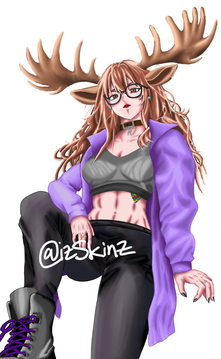 izSkinzTTV's tweet photo. Model Art I did for a fellow streamer and good friend kpl_kiche, also known as moosegamingstreams on the purple site. Please go check them out! #artㅤㅤㅤㅤ https://t.co/MgF61y83Ad