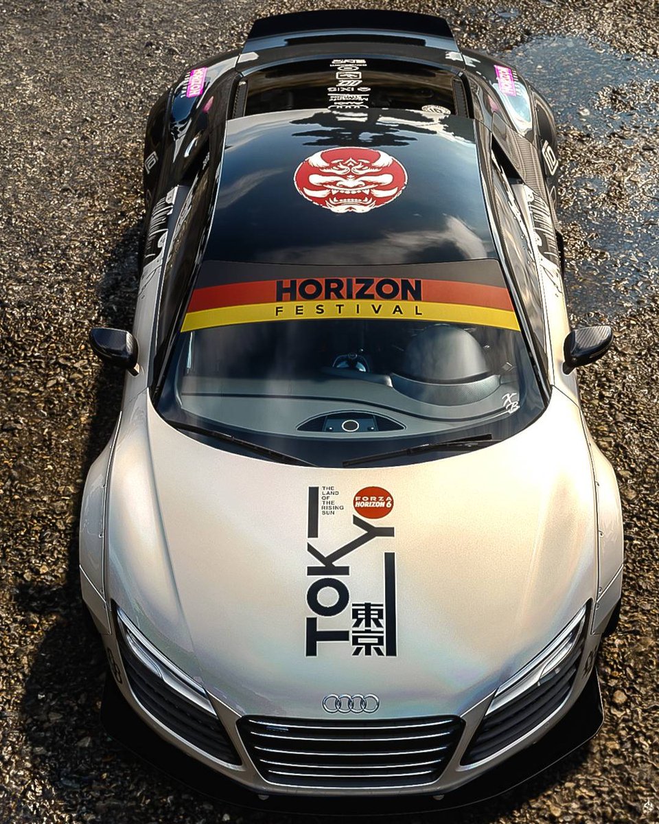ForzaHorizonDEU's tweet photo. Es ehrt uns, dieses Design unter dem Motto "Forza Horizon 🤝 Gamescom" von Eno Creative Lab mit euch zu teilen 🔥 

Ob wir euch diese Woche auf der Gamescom sehen oder nicht, könnt ihr gerne dieses Design für euren 2013 Audi R8 Coupé V10 Plus verwenden -, passend zum Anlass!

Vielen Dank an Enoo66 für dieses wunderschöne Werk ❤️