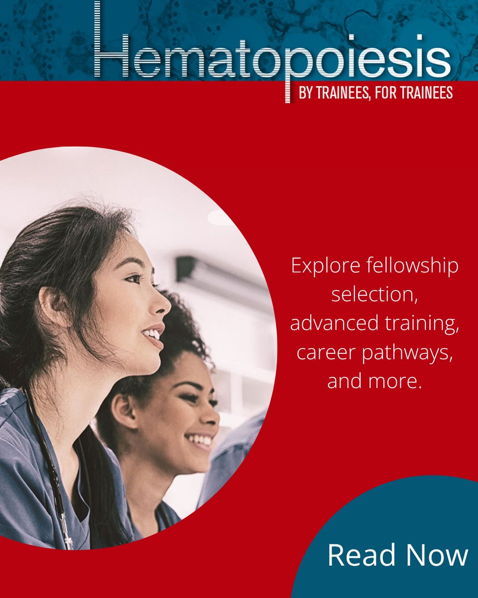 ASH_hematology's tweet photo. The latest Hematopoiesis is here! Explore fellowship interviews and rankings, advanced lymphoma training, careers in transfusion medicine, combined training pathways, and more.
Read now: https://t.co/tQ2Aa3Z7sC
#ASHTrainees #Hematology https://t.co/tI9fjHnr01