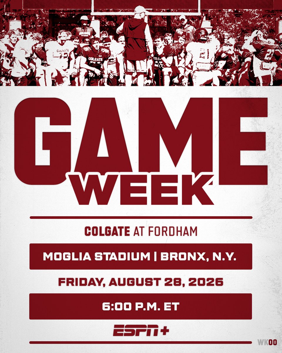 ColgateFB's tweet photo. The wait is over 😤

#GoGate | #DrawTheLine https://t.co/7Z4s8Cw797