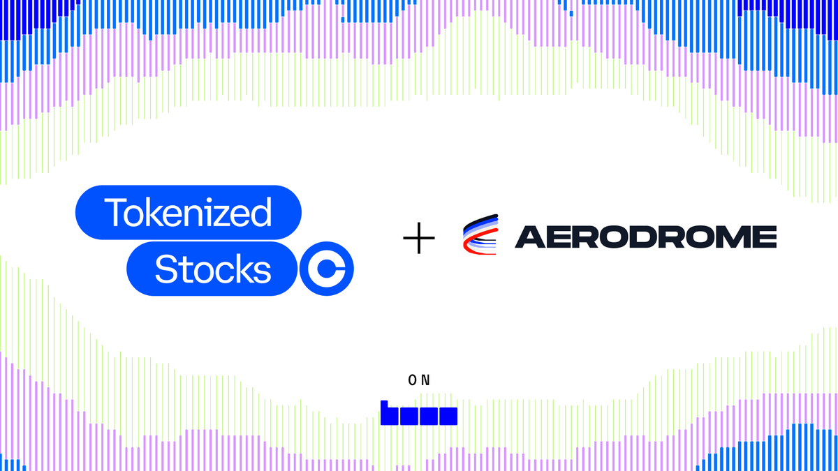 AerodromeFi's tweet photo. Coinbase Tokenized Stocks are live on @base.

Day-one liquidity is launching on Aerodrome.

Available to persons in eligible jurisdictions outside of the U.S. https://t.co/vxz8YKt5Kg