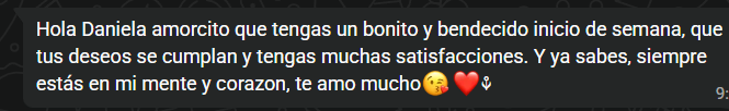 daescobar1O's tweet photo. Estos mensajes hacen que todo lo malo que me pueda estar pasando se vaya. Lo amo tanto, tanto https://t.co/rfkMKxtUC1
