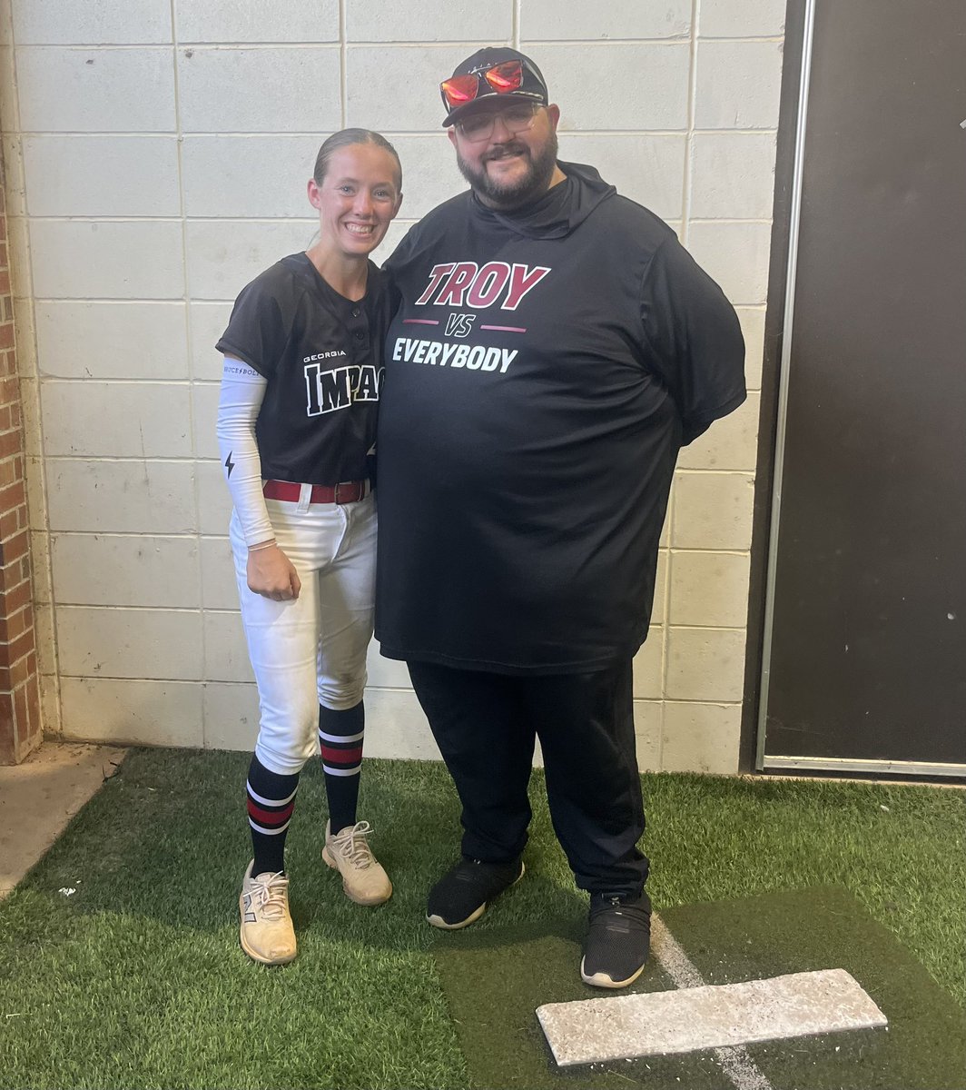 PressleyShea's tweet photo. I had an awesome time at the @TroyTrojansSB camp yesterday! It was exciting to learn, compete and showcase my skills in front of their talented coaching staff. Thank you @e_newellcoach   @NateTompkins @ElizabethH_99_ @MackPuck01  for this amazing experience! https://t.co/aiyJqZcmm7