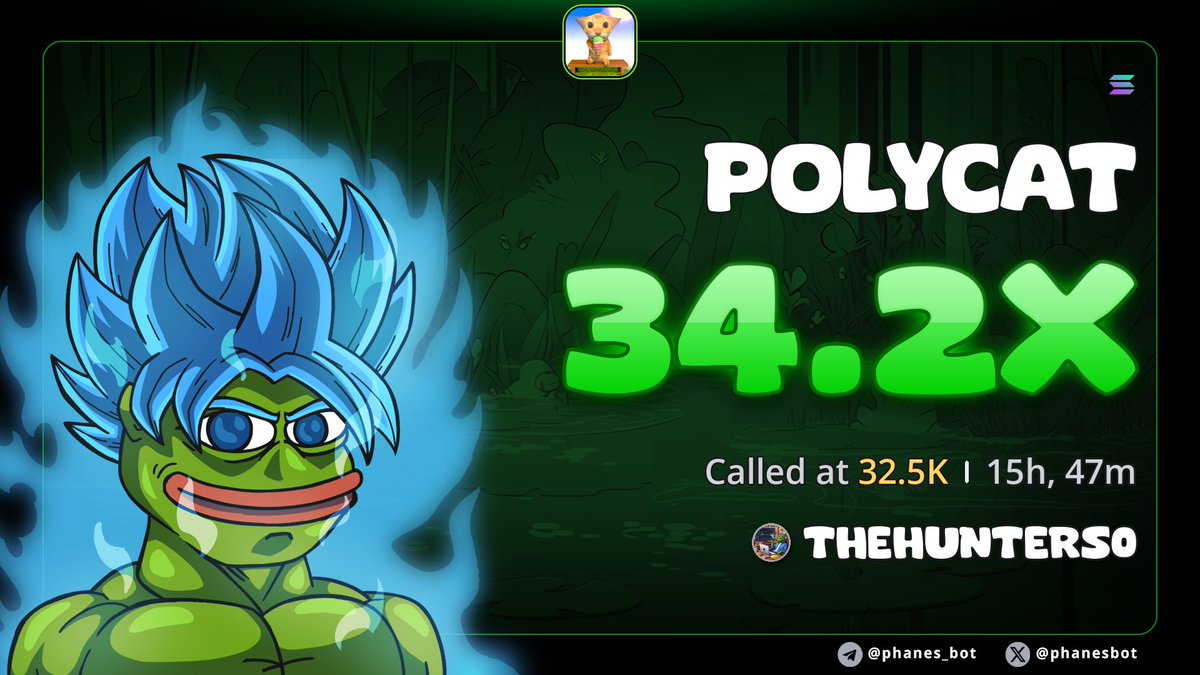 dehunter0's tweet photo. Massive 34.2x on 🔥$Polycat
 
TG friends making profits from my call 
DM to join my channel 
https://t.co/SIDns28mRq 

#memecoin #polycat https://t.co/E61VbSzvb1