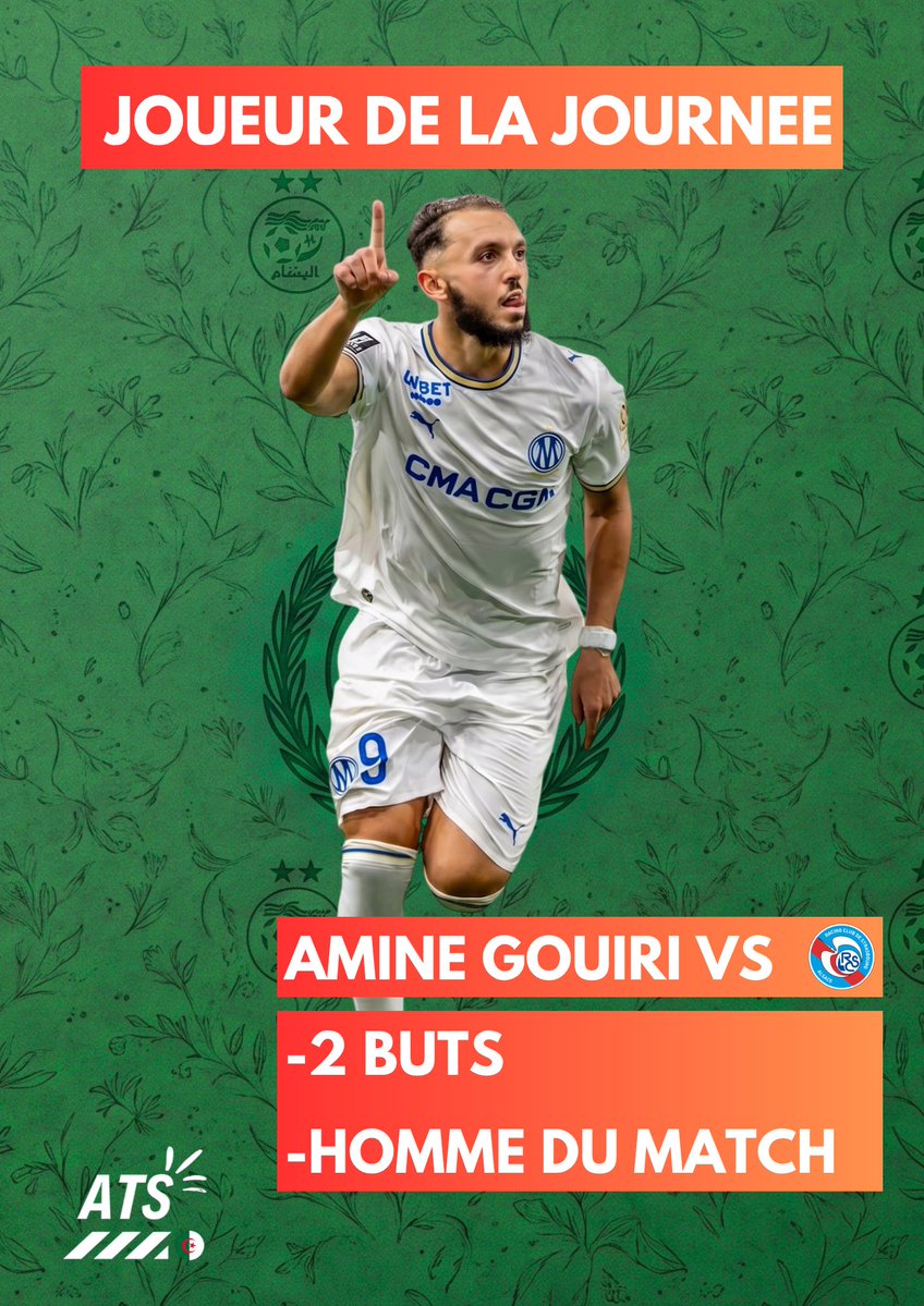DZTOPSTATS's tweet photo. Belle prestation d’Amine Gouiri ce week-end face à Strasbourg 🔥 https://t.co/E3VjBLO8jc