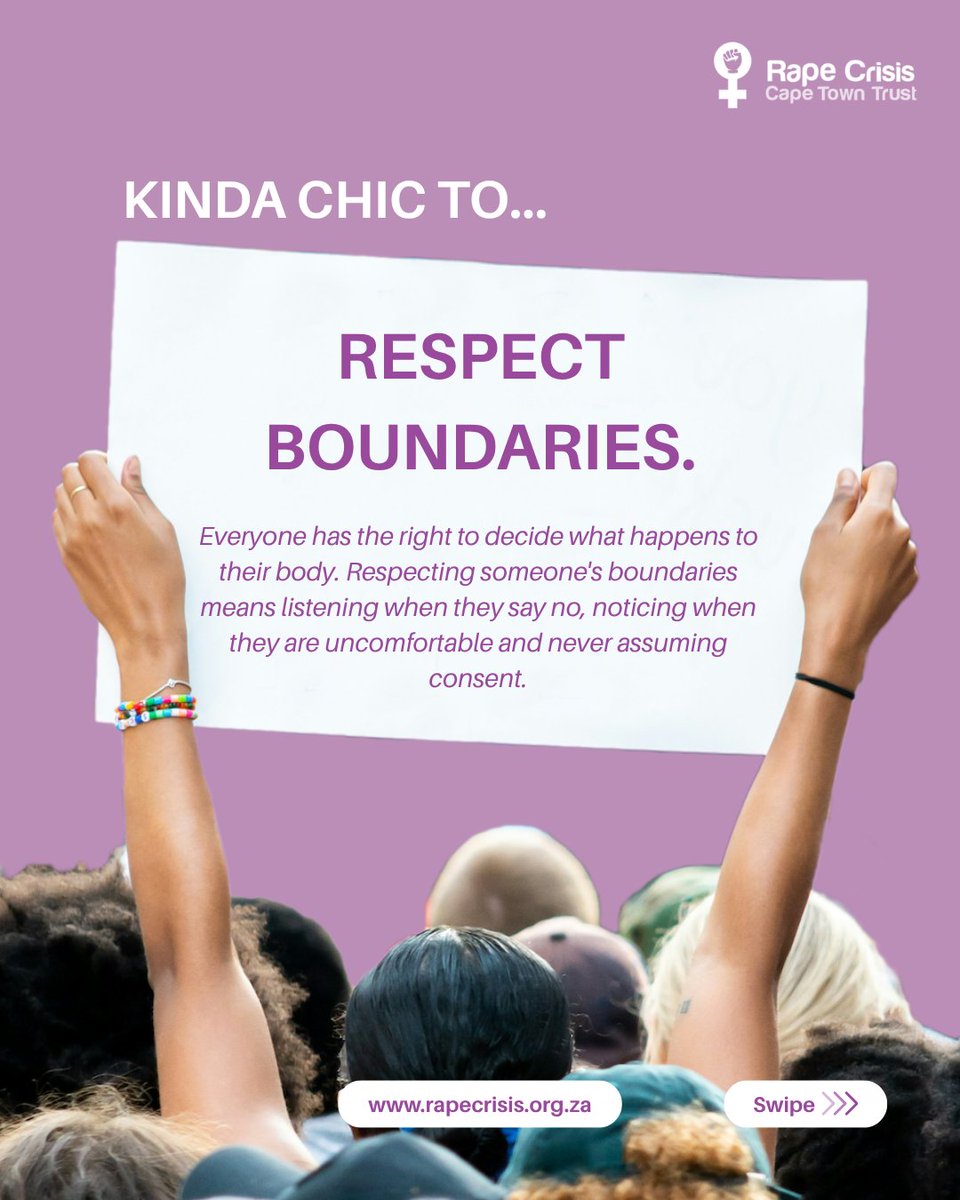RapeCrisis's tweet photo. #BelieveSurvivors #ConsentMatters #RespectBoundaries #EndVictimBlaming #EndGBV #SaferCommunities #HealthyRelationships #EndSexualViolence #CommunityCare #SocialChange #AwarenessMatters #SouthAfrica #CapeTown https://t.co/njPwboWyL3