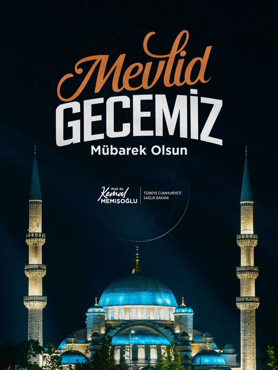 drmemisoglu's tweet photo. Âlemlere rahmet olarak gönderilen Peygamber Efendimizin yeryüzüne teşrif ettiği bu mübarek gecenin; gönüllerimize huzur, dualarımıza kabul, İslam âlemine ve tüm insanlığa hayırlar getirmesini diliyorum.

Mevlid Gecemiz mübarek olsun. https://t.co/uacDs407qA