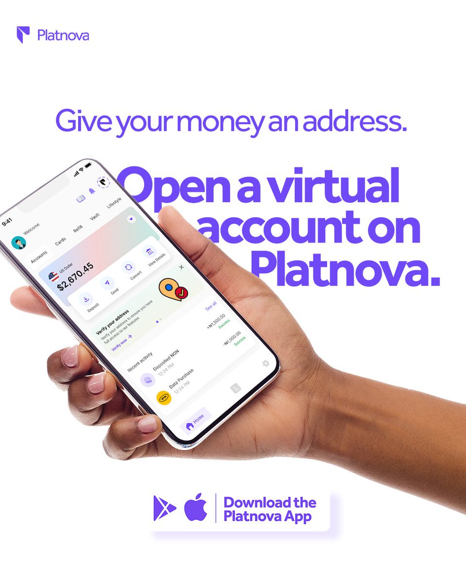 PlatnovaNG's tweet photo. Your money’s been paying rent it never agreed to. Swipe to see what we mean 👉
Open a USD, EUR, NGN or GPB on Platnova and let your dollars actually stay dollars.
#platnova #virtualaccount #usd #internationalpayments https://t.co/iNUKhU7PGR
