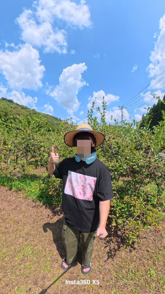 Pchajissha's tweet photo. 貸し出しにあった麦わら帽子と冷たいやつを装備したあたくし👒🧊 https://t.co/FkQQ2n62kE