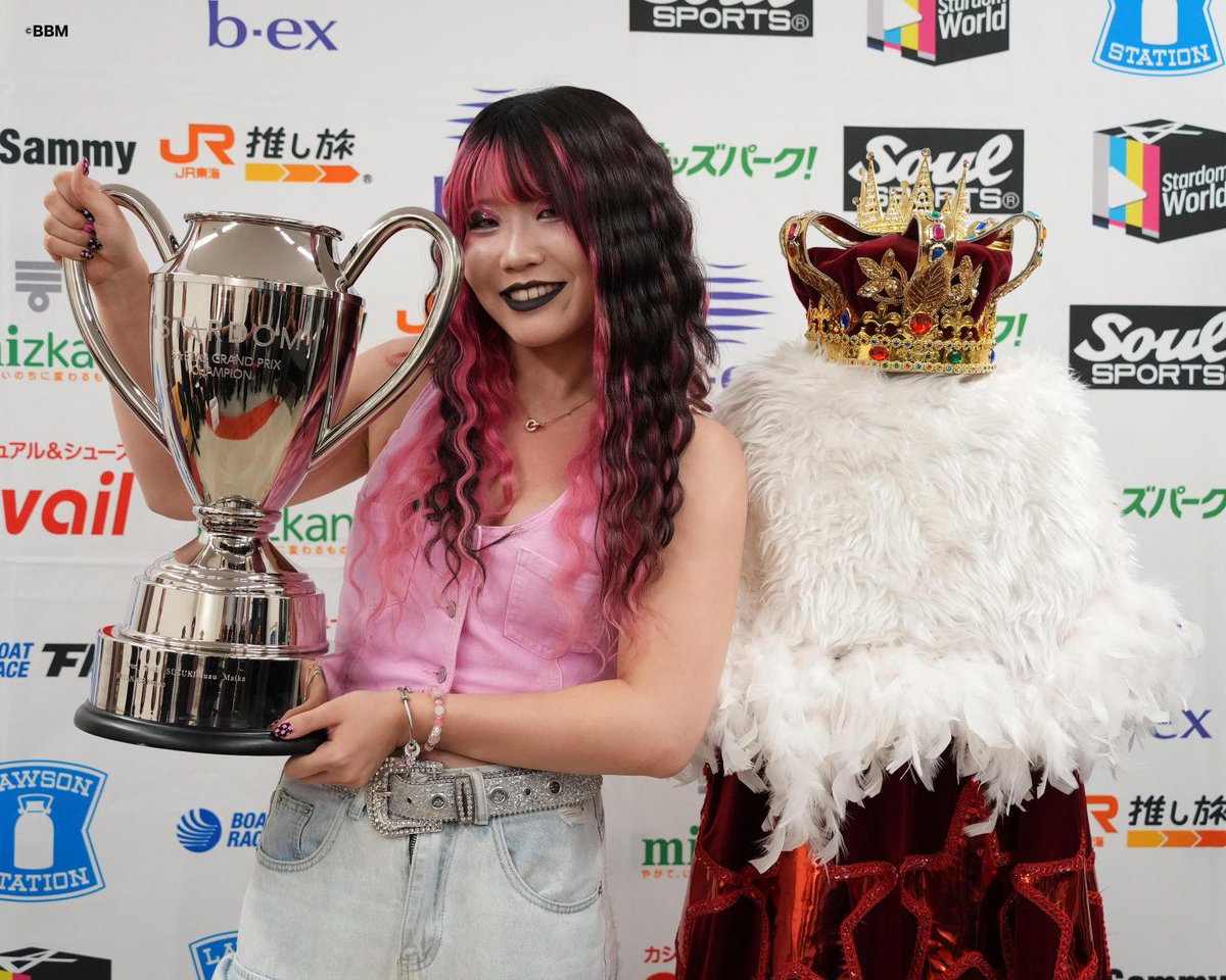 shupromobile's tweet photo. 【週刊プロレスmobile】吏南、5★STAR史上最年少優勝 「腐らずやってきてよかった」／スターダム会見
https://t.co/Hd3rbmDoc6
#週プロモバイル #STARDOM https://t.co/Wywx1pkjKY