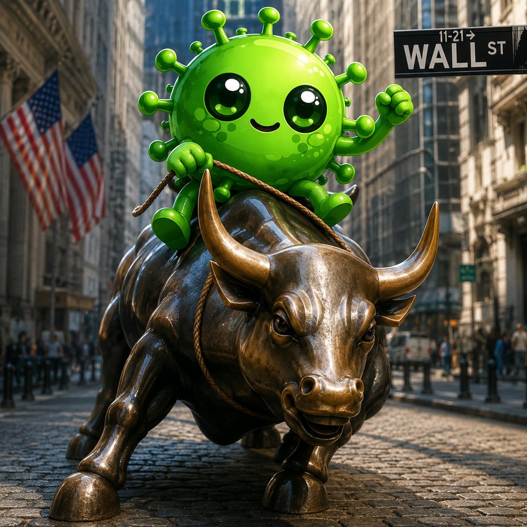 VIRUSCTO's tweet photo. Wall Street just caught something bullish <🦠>

The Virus is spreading https://t.co/8AiUWXPCwi
