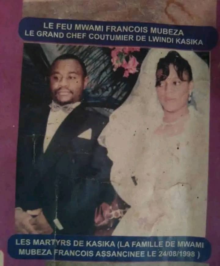 JosephMyango's tweet photo. #Mwenga : L’église catholique commémore ce lundi 24 août,  28 ans de l’assassinat des victimes des massacres à #kasika,  chefferie de #luindi. 
En tant que ressortissant du territoire de #Mwenga,  nous adressons nos très sincères condoléances à toutes ces familles éprouvées. https://t.co/IGkLsAiIvR