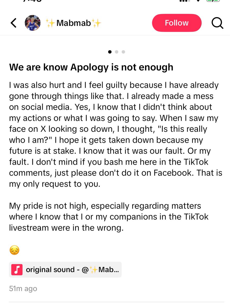 its_kyesa's tweet photo. Nag apologize na si ateng. 

#JMFyang https://t.co/cxVh2U1o5N
