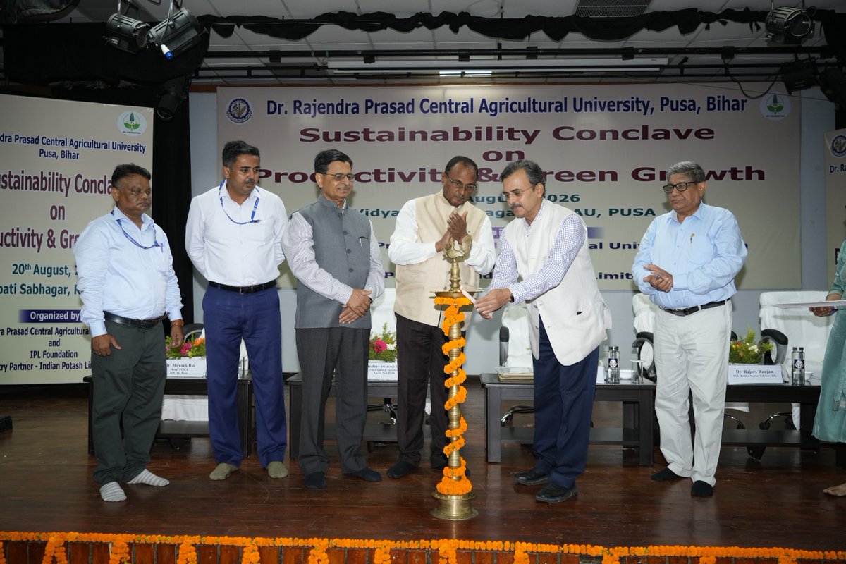 IcroIpl's tweet photo. IPL Foundation and RPCAU, Pusa, Bihar signed an MoU on 20 August 2026 to promote sustainable and climate-resilient agriculture through research, farmer training, soil health management and balanced fertilisation.
#iplfoundation #amritinternshipprogramme https://t.co/4iUC3luSFo